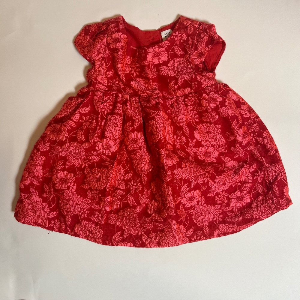 GAP 12-18M dress jacquard floral fabric